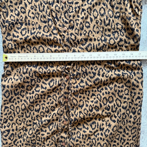 EMERSON FRY Lucy Maxi Dress Vintage Leopard Print Organic Cotton Small $188 New - Picture 10 of 14